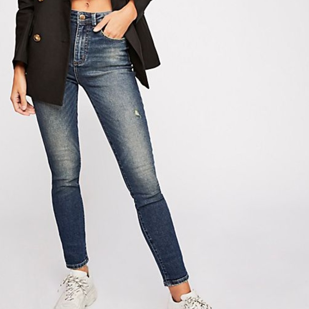 Free People Lee High Rise Skinny Jean